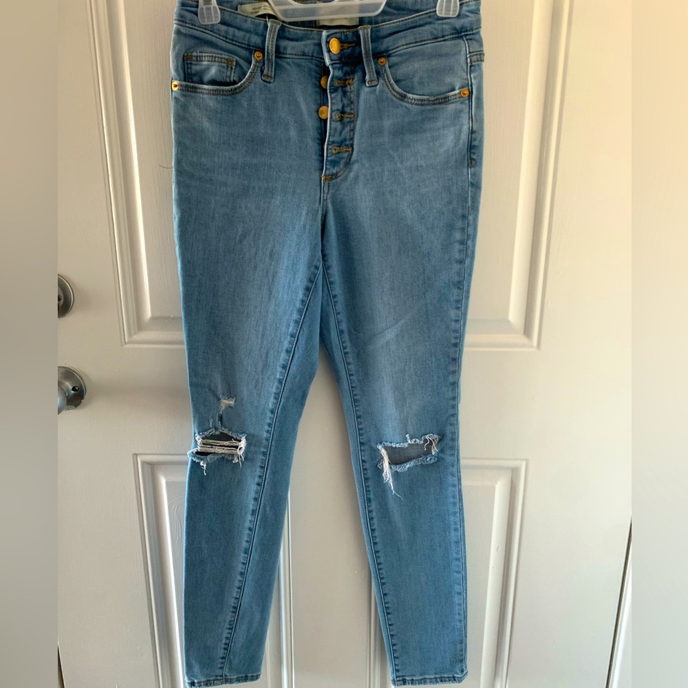 High Rise Skinny Jeans.